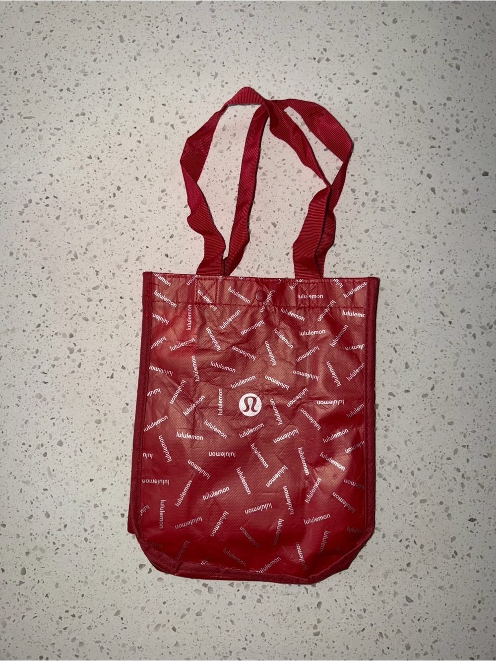 lululemon athletica Red Logo Pattern Tote